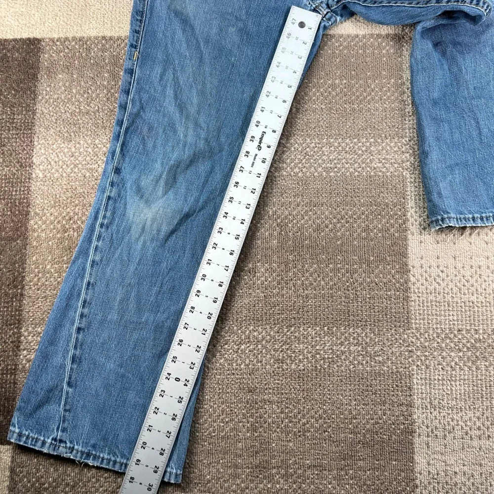 True Religion Joey Bootcut Jeans Blue Denim Made in USA AB-80SHY Mens Size 34